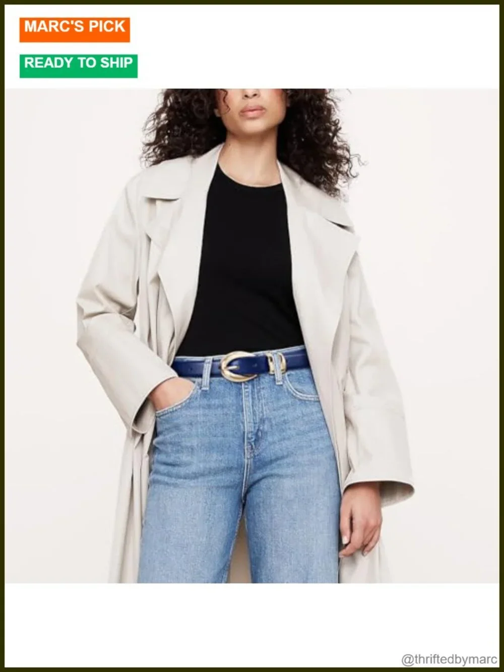 Faux Leather Belt with Gold Buckle for Jeans and Dresses